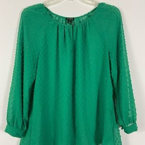 JCrew Green Long Sleeve Shirt Small St Patrick’s